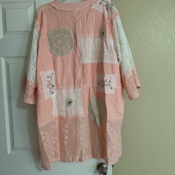 POL S Floral Lace Patchwork Kimono - Picture 5 of 9